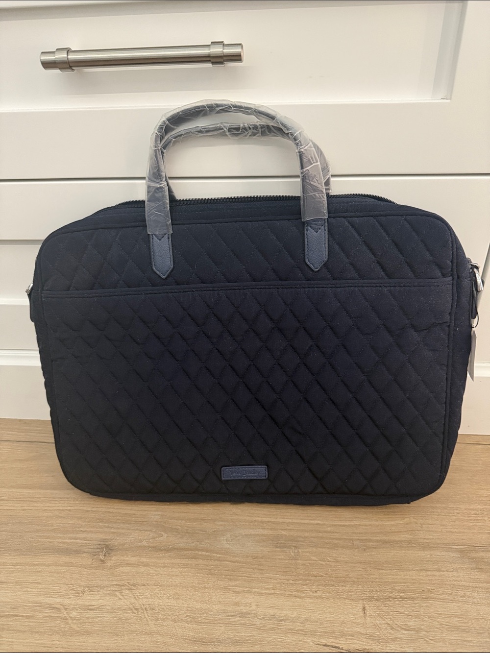 Vera Bradley Quilted Navy Laptop Briefcase